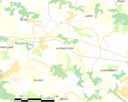 Map commune FR insee code 56261